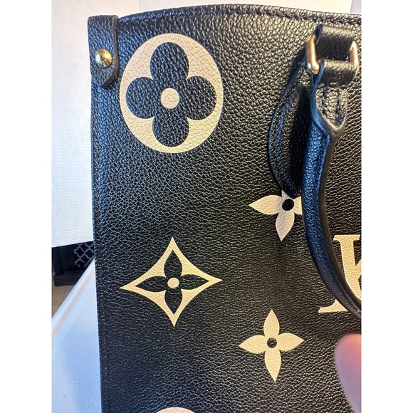 LOUIS VUITTON ON THE GO MM TOTE BAG BICOLOR EMPREINTE LEATHER M45495 - Picture 5 of 16